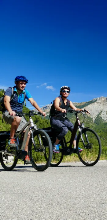 Steep cliffs of the Digne Pre-Alps