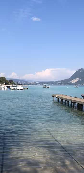 The port of Sevrier on Lake Annecy