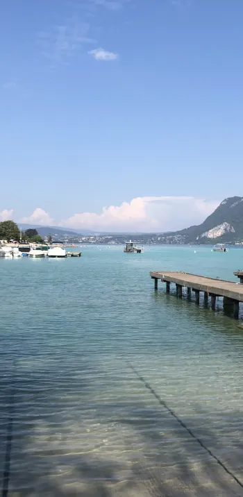 The port of Sevrier on Lake Annecy