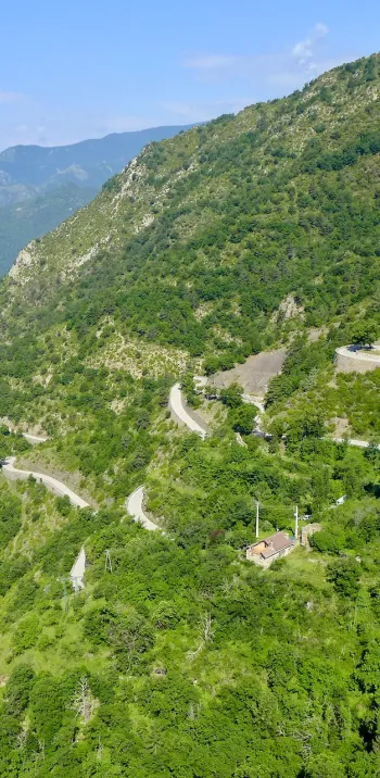 North side of Col de Turini