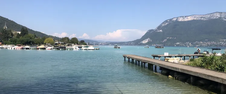 The port of Sevrier on Lake Annecy