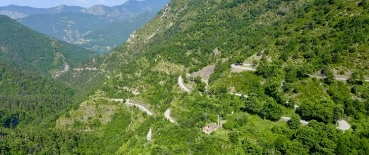 North side of Col de Turini