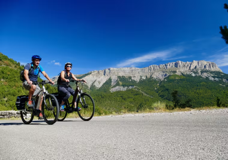 Steep cliffs of the Digne Pre-Alps