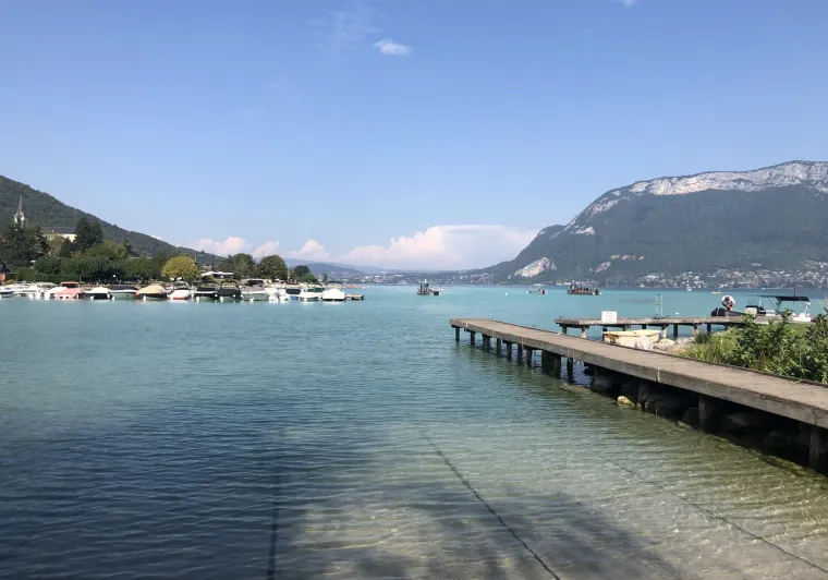The port of Sevrier on Lake Annecy