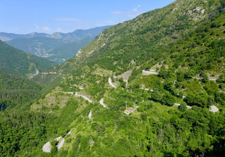 North side of Col de Turini