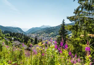 View of the village of Les Gets