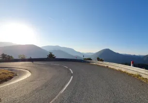 Sunrise descent to Castellane