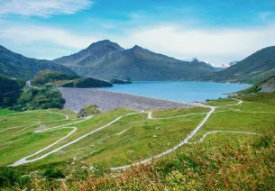 The Mont Cenis dam and lake