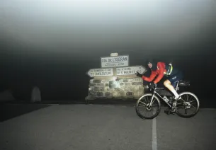 Thibaut Clément at the top of the iseran